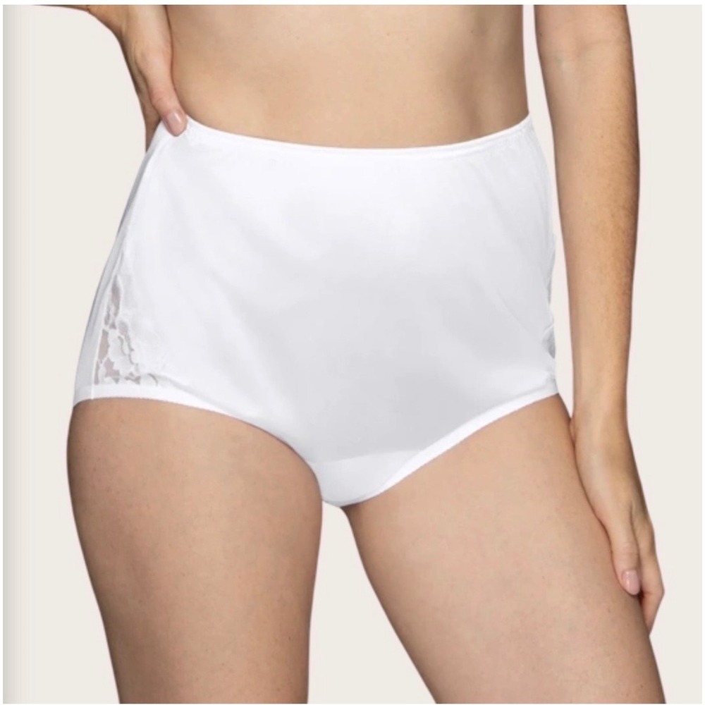 Vanity Fair Perfectly Yours® Lace Nouveau Full Brief 3 Pack White Size 3XL NWT